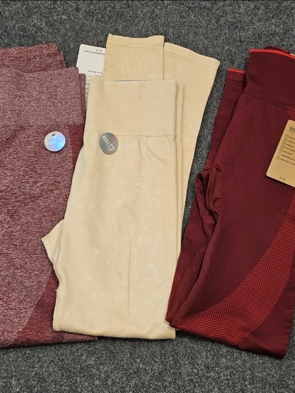 Victoria’s Secret Pink Leggings Seamless Lot of 3 Women’s NWT Small Active Yoga